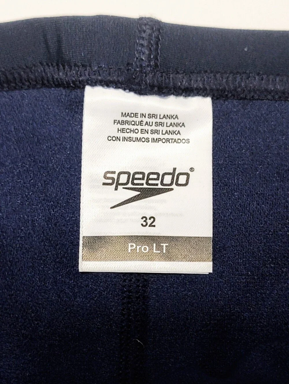 Speedo ProLT Jammer Men's Sz 32 Navy Competitive Swim Race Suit 8051480